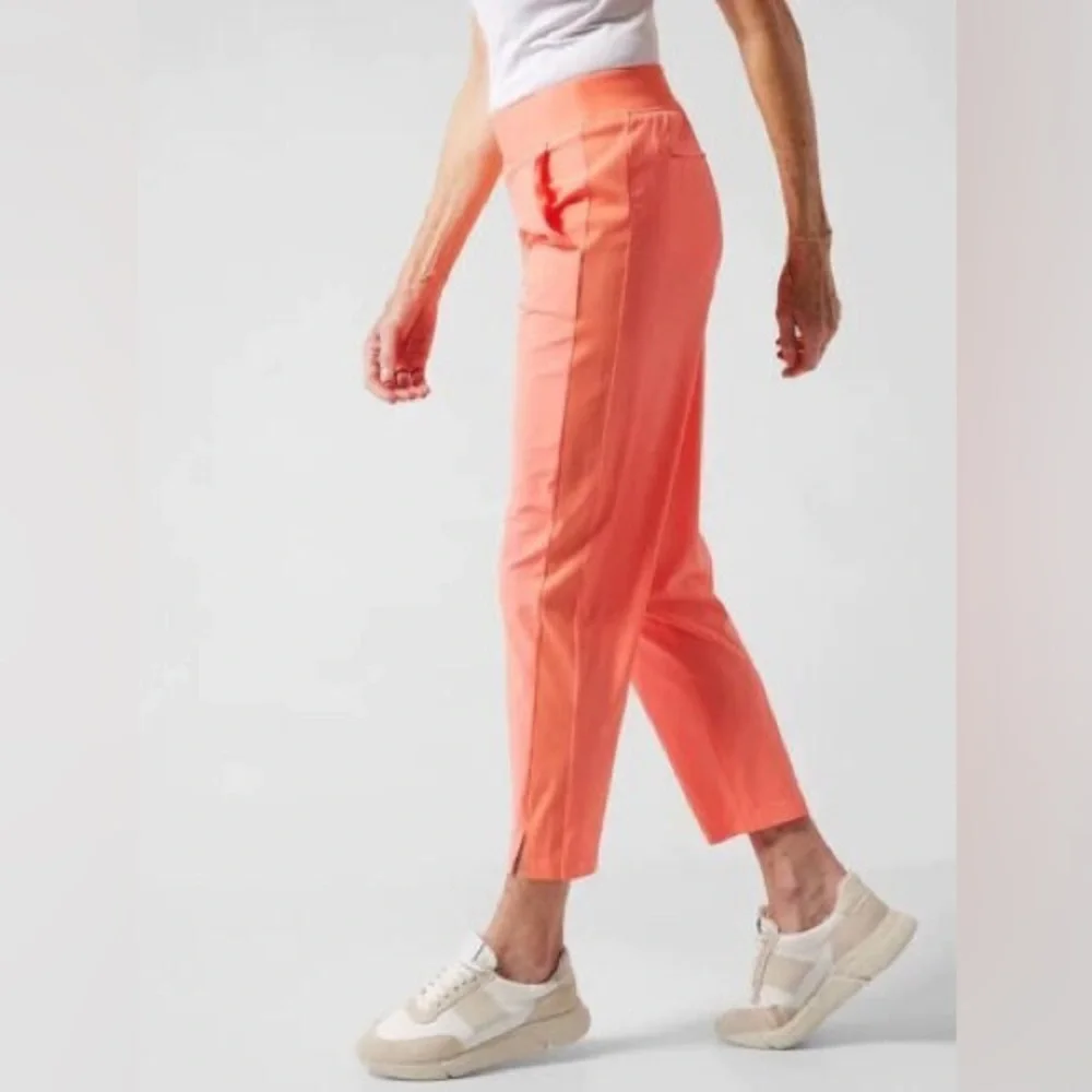Athleta Brooklyn Ankle Pants in Peach Orange Sunset Glow, size 6